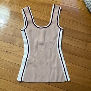 Ronny Kobo Tan Sleeveless Top